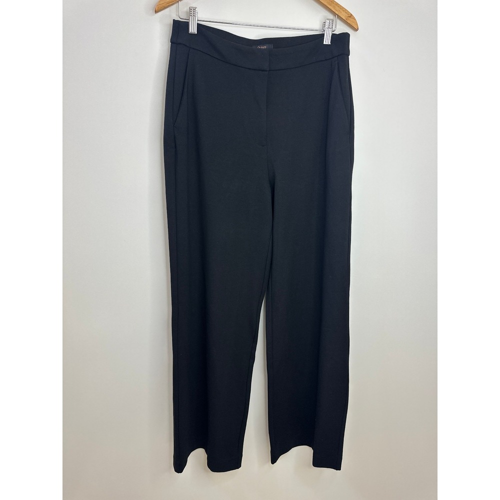 NWT Quince Ultra-Stretch Ponte Bootcut Pants Size 12 Black Office Professional - Picture 13 of 14